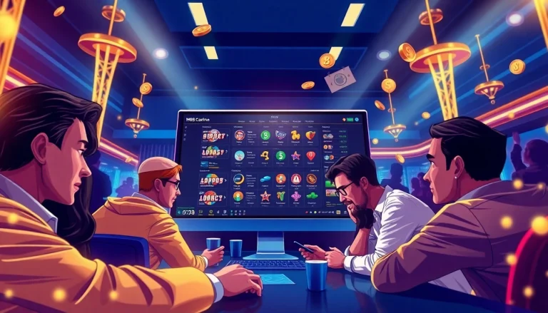 An engaging online betting scene at m88.com.mx showcasing diverse players and a sleek interface.