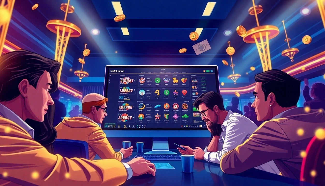 An engaging online betting scene at m88.com.mx showcasing diverse players and a sleek interface.