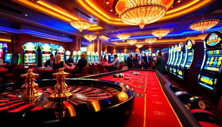 Experience the thrill of gambling at nk88 com with vibrant casino tables and slot machines.