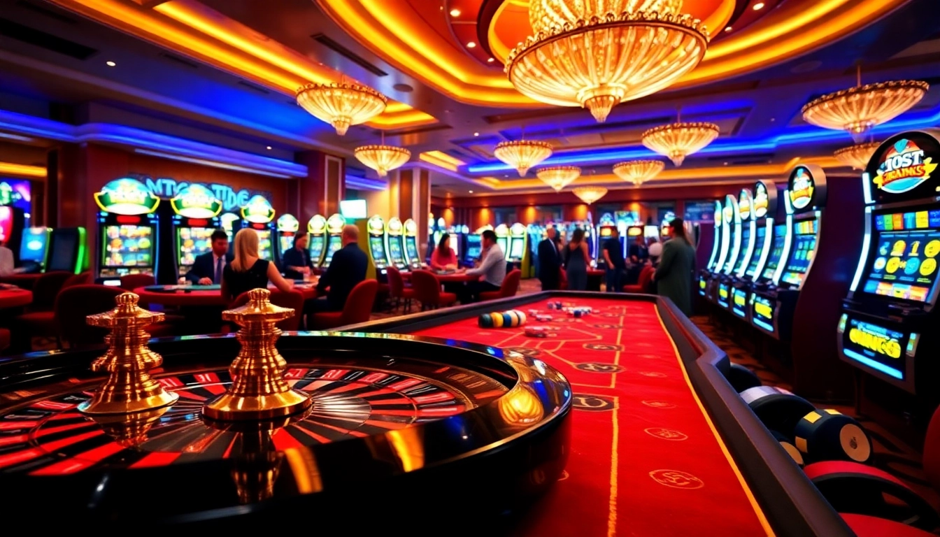Experience the thrill of gambling at nk88 com with vibrant casino tables and slot machines.