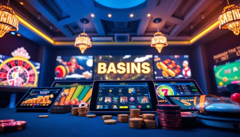 Exciting online gambling scene showcasing tk88win.live games with a modern interface and vibrant colors.