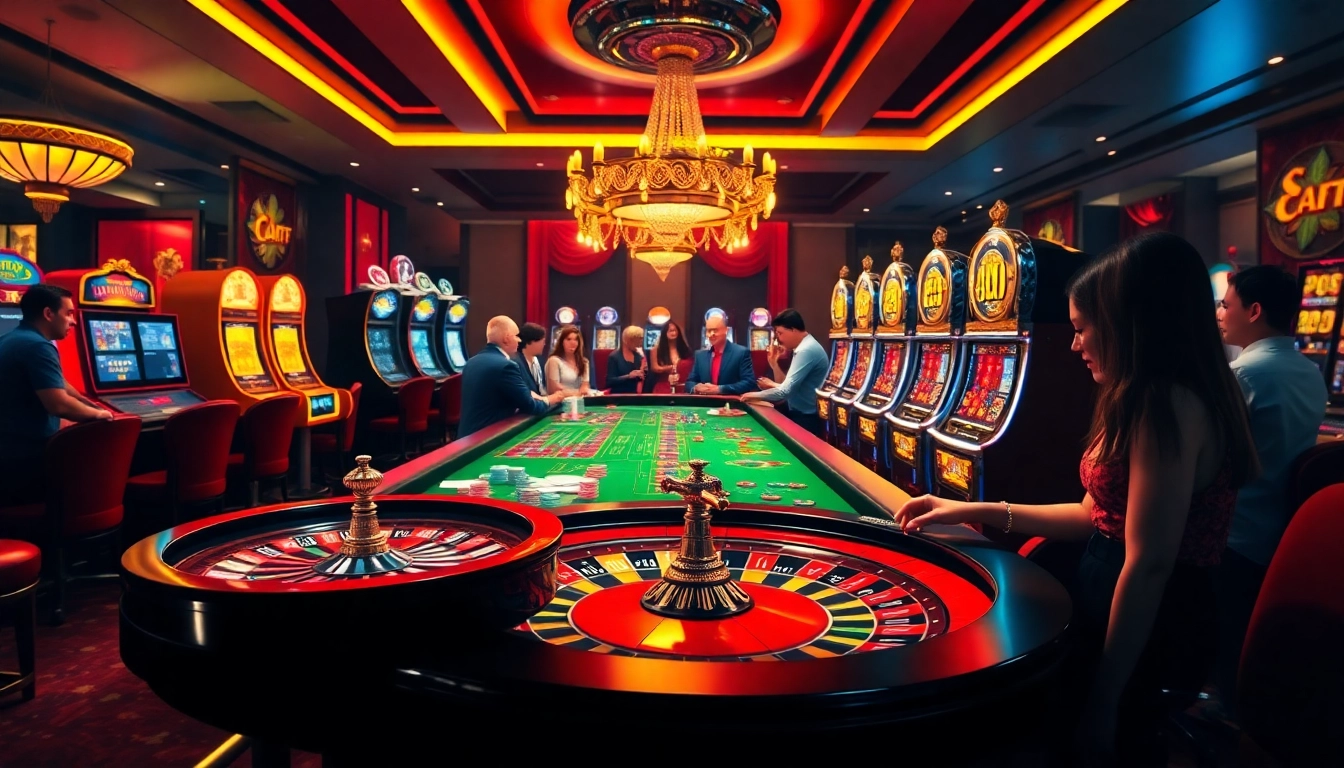 Engaging players at the NOHU90 casino enjoying exciting games like poker and slots.