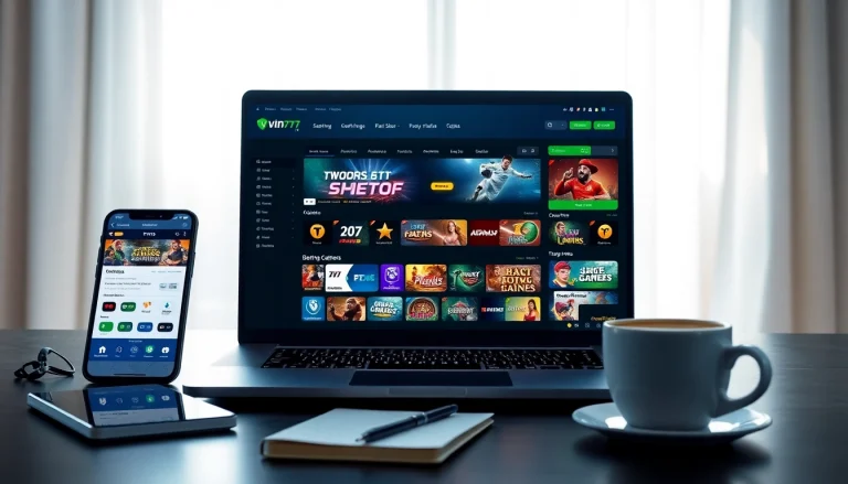 Online betting interface showcasing features of vin777.gb.net, designed for user engagement and excitement.