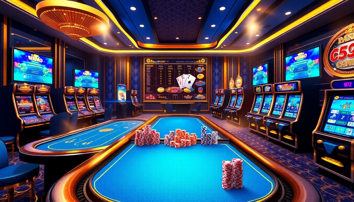 Engage in thrilling gambling action at https://ok365vvip.com/ with vibrant slots and poker tables.