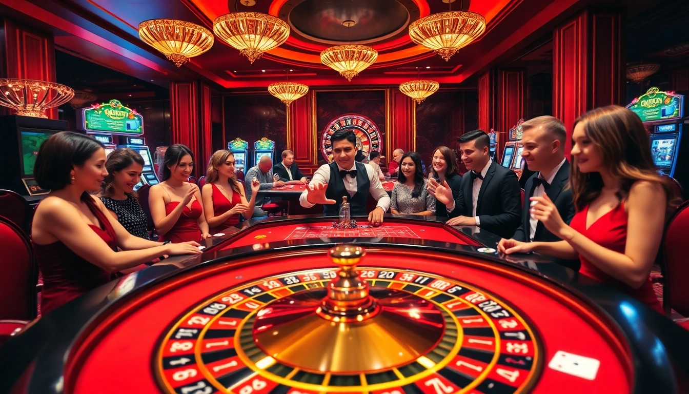 Experience the thrill of gambling at emmacleans.co.com with lively casino tables and engaged players.