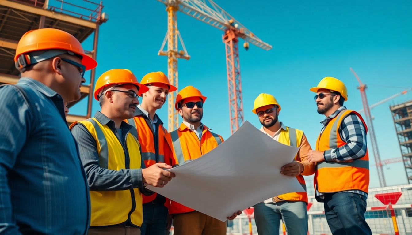 Collaboration among professionals in a construction membership association at a building site