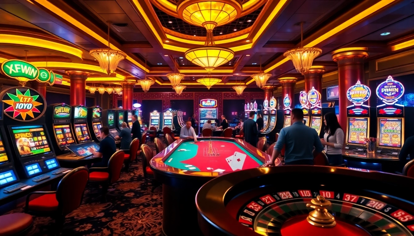 Experience the thrill of gaming at kkwin.com with vibrant casino tables and engaged players.
