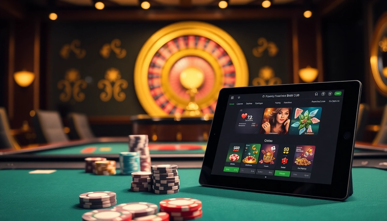 Engaging B52 CLUB players at a luxurious casino table showcasing online gaming excitement.