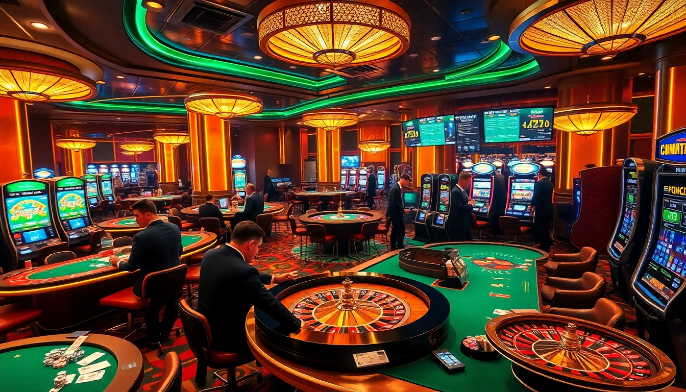 C168 casino action with poker chips and a roulette wheel in a vibrant atmosphere.