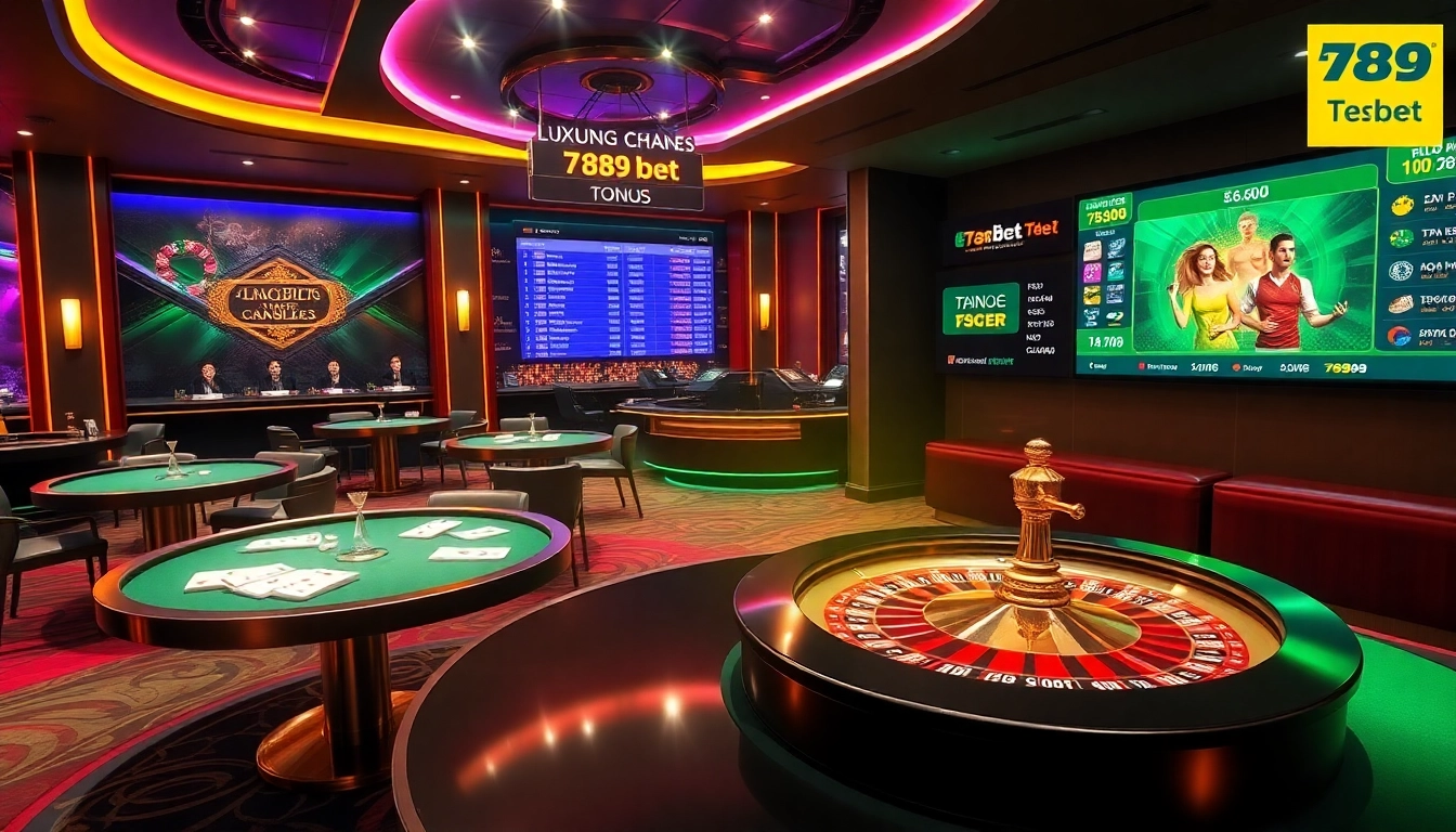 Experience luxury gaming at trang chủ 789bet with elegant casino tables and exciting betting visuals.